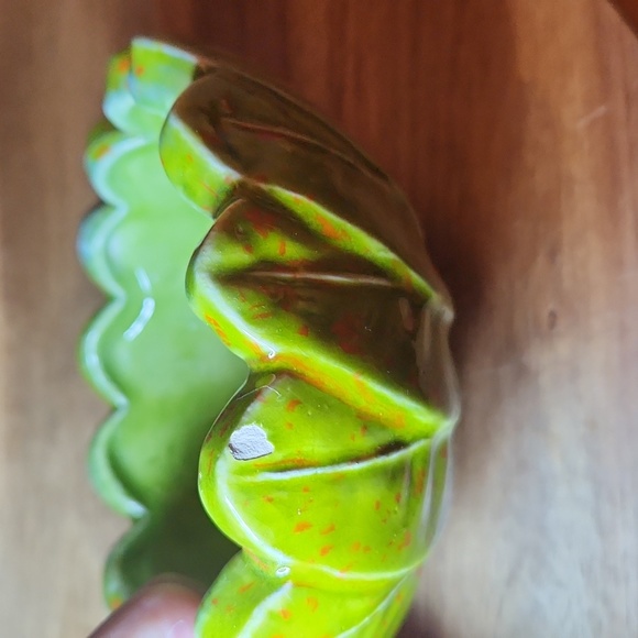 Vintage 5 in Ceramic splattered artichoke bowl - Picture 6 of 6